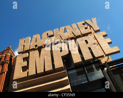 Exterieur des Hackney Empire in Mare Street. Hackney Empire wurde 1901 erbaut und als eine Music Hall eröffnet. Der Veranstaltungsort bietet hig Stockfoto