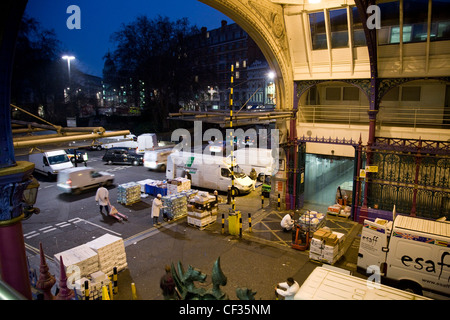 Smithfield Markt, London Central Markets, City of London, größte Großhandel Fleisch-Markt in Großbritannien. Stockfoto