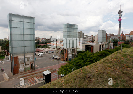 Constitution Hill und Gericht in der CBD von Johannesburg, Südafrika. Stockfoto