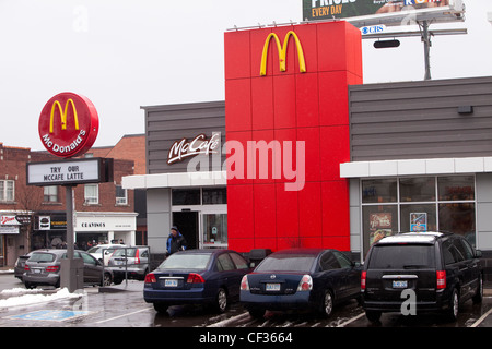 McDonalds (McCafe) in Toronto, Kanada Yonge street Stockfoto