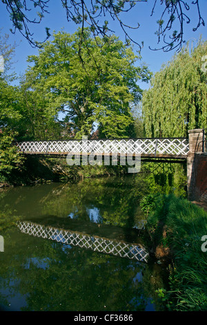 York-Brücke über den River Leam in Leamington Spa. Stockfoto