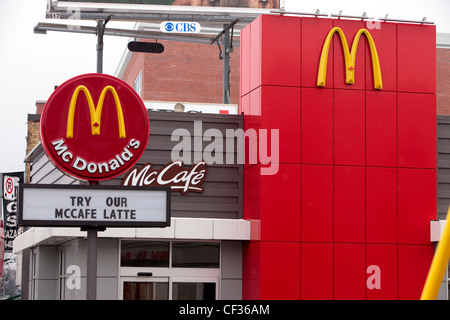 McDonalds (McCafe) in Toronto, Kanada Yonge street Stockfoto