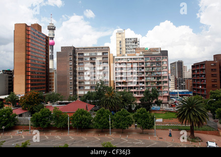 Hillbrow ist der innerstädtischen Wohngebiet von Johannesburg, Provinz Gauteng, Südafrika. Stockfoto