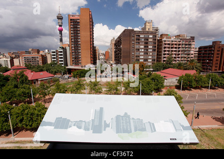 Hillbrow ist der innerstädtischen Wohngebiet von Johannesburg, Provinz Gauteng, Südafrika. Stockfoto