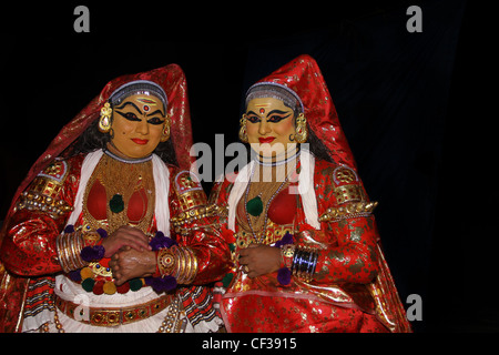 Kathakali traditionellen Tanzform von Kerala Stockfoto