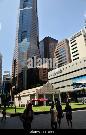 Raffles Place Geschäftsviertel Singapur Stockfoto