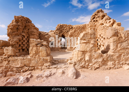 Israel, die Festung Masada, der Taubenschlag in Masada, ist ein Bauwerk, das Tauben oder Tauben beherbergen soll Stockfoto