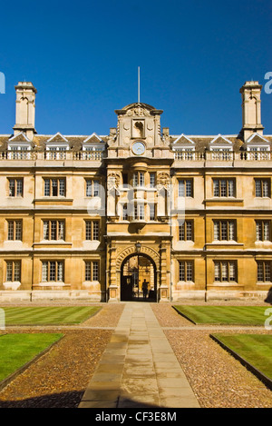 Der alte Hof am Clare College Cambridge Universität. Clare College gegründet 1326 ist das zweite älteste von Cambridge Thirt Stockfoto