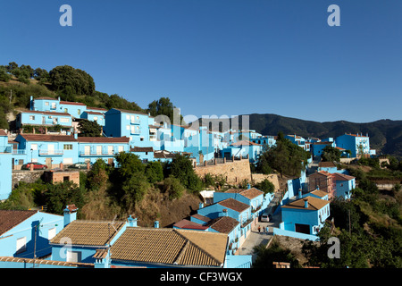 JUZCAR, Spanien - Juni 16: Andalusischen Dorf am 16. Juni 2011 in Malaga, Spanien. Stockfoto