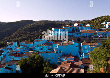 JUZCAR, Spanien - Juni 16: Andalusischen Dorf am 16. Juni 2011 in Malaga, Spanien. Stockfoto