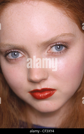 Geist hinter den Kulissen London bereit zu tragen Herbst Winter britische model Lily Cole Stockfoto