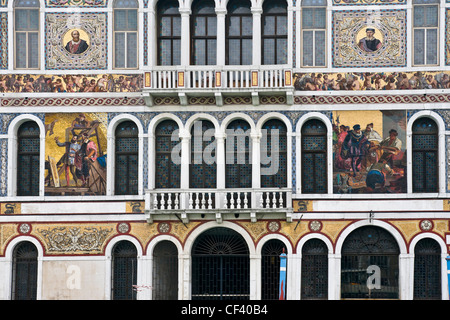 Fassade des Palazzo Barbarigo Palast (16. Jh.) auf dem Canal Grande-Venedig, Venezia, Italien, Europa Stockfoto