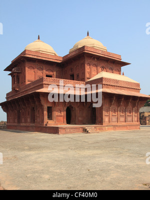 Indien, Uttar Pradesh, Fatehpur Sikri, Birbal Bhavan, Stockfoto