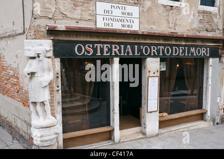 Restaurant Osteria Orto dei Mori in Cannaregio Bezirk - Venedig, Venezia, Italien, Europa Stockfoto