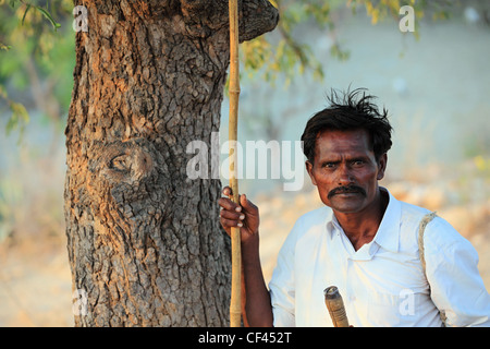 Hirte in Andhra Pradesh in Südindien Stockfoto