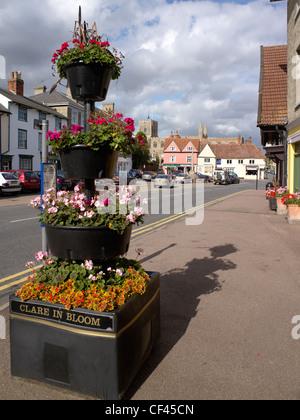 Die Hauptstraße in Clare. Clare Castle Country Park hat die Unterscheidung des enthält die einzige (heute stillgelegten) railwa Stockfoto