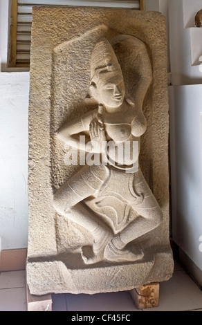 Tänzerin Skulptur, Cham Museum, Da Nang, Vietnam, Südostasien Stockfoto