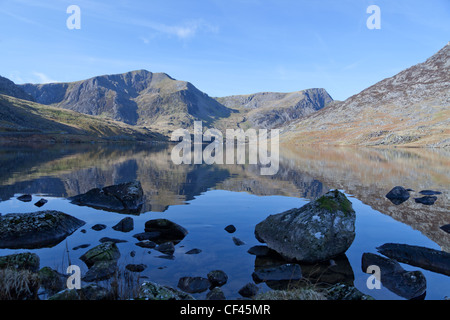 Snowdonia-Nationalpark, Y Garn, Llyn Ogwen, Wales Stockfoto