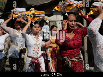 Feuerbestattung-Zeremonie, Bali, Indonesien Stockfoto