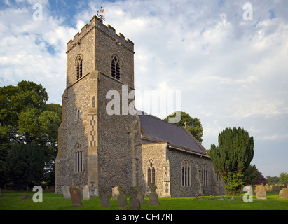 Exterieur des St. Marys Kirche in Winfarthing. Stockfoto