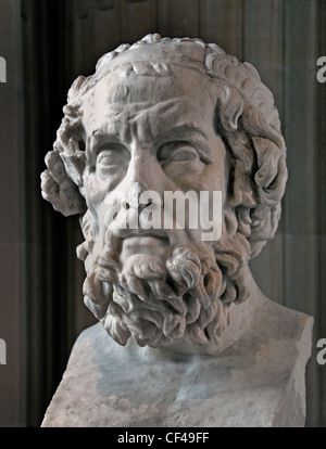 Homer Caetani Roman kopieren 2 Cent AD von einem griechischen original 2 Cent BC Homeros Ilias Odyssee griechischen epischen Dichter Griechenland Autor