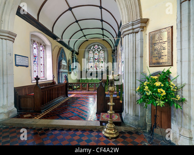 Das Innere der St. Maria Magdalena Kirche in Barkway. Stockfoto