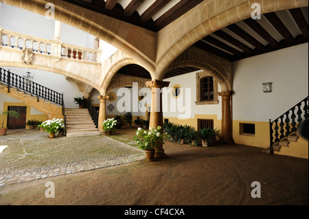 Innenhof des Herrenhauses in Palma Mallorca Stockfoto