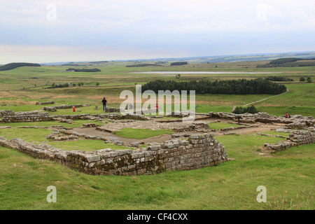 Housesteads Roman Fort (Vercovicium), Hadrianswall, Northumberland, England, Großbritannien, Vereinigtes Königreich, UK, Europa Stockfoto