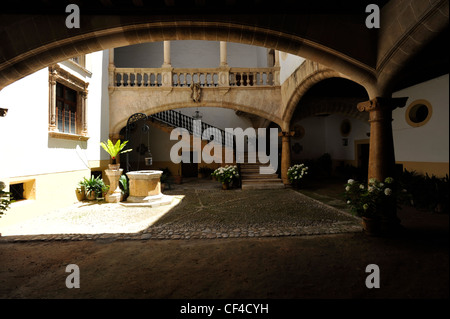 Innenhof des Herrenhauses in Palma Mallorca Stockfoto