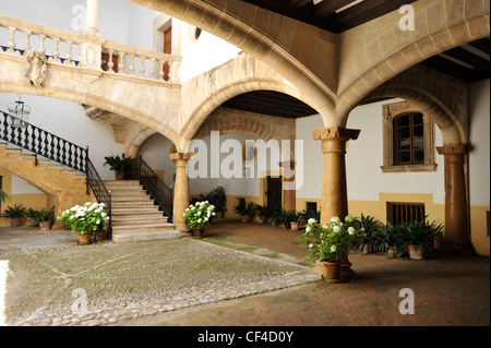 Innenhof des Herrenhauses in Palma Mallorca Stockfoto