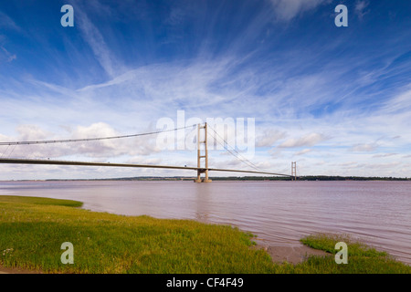 Humber Bridge, Humberside, England. Stockfoto