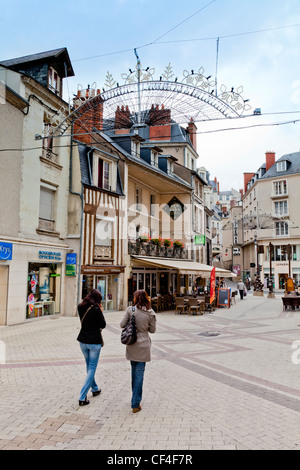 Die alte Stadt Blois an der Loire, Frankreich. Stockfoto