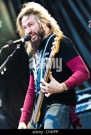 Mastodon spielen Voodoo-Festival 2011 in New Orleans, Louisiana Stockfoto