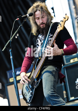 Mastodon spielen Voodoo-Festival 2011 in New Orleans, Louisiana Stockfoto