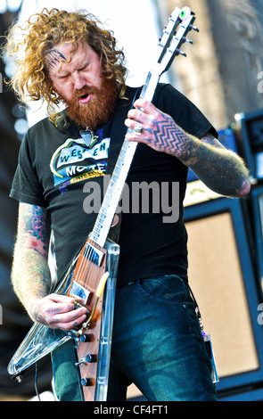 Mastodon spielen Voodoo-Festival 2011 in New Orleans, Louisiana Stockfoto