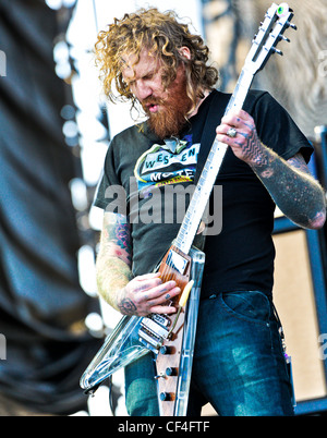 Mastodon spielen Voodoo-Festival 2011 in New Orleans, Louisiana Stockfoto