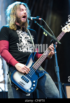 Mastodon spielen Voodoo-Festival 2011 in New Orleans, Louisiana Stockfoto