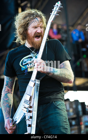 Mastodon spielen Voodoo-Festival 2011 in New Orleans, Louisiana Stockfoto