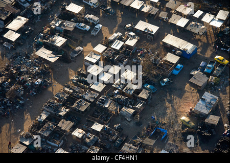 Luftaufnahmen von hoher Dichte städtischen Gebieten in Simbabwe Stockfoto