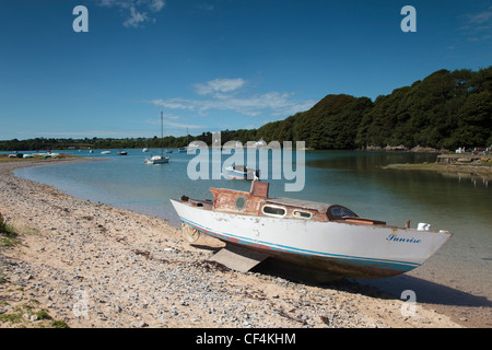 Die hübschen kleinen Hafen in der Red Wharf Bay auf der Insel Anglesey in Wales. Stockfoto