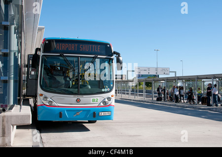 Mein Citi Unternehmen Shuttlebus zum Flughafen Cape Town International Airport South Africa Stockfoto