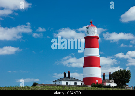 Happisburgh Leuchtturm, erbaut im Jahre 1790, die ältesten arbeiten, die in East Anglia, und das einzige Licht unabhängig ausgeführt Leuchtturm in Gre Stockfoto