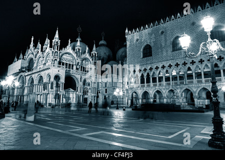 St.-Markus Basilika, Dogenpalast, Venedig, Veneto, Italien Stockfoto