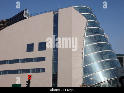 Neu ist das Convention Centre Dublin in Spencer Dock an den Ufern des Flusses Liffey, Irlands Weltklasse, speziell inter Stockfoto