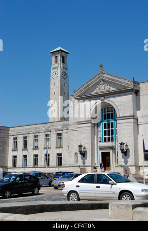 Der Südflügel des Civic Centre in Southampton. Stockfoto