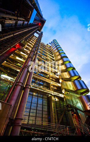 Das Lloyd Building, Heimat des insurance Institute Lloyd es Of London. Das Gebäude wird manchmal als die Inside-Out bauen bezeichnet. Stockfoto