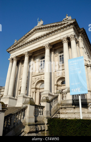 Die Galerie Tate Britain, die Heimat der britischer Kunst von 1500 bis zur Gegenwart. Stockfoto