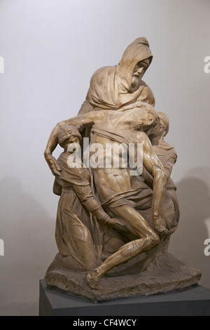 Pietà von Michelangelo, 1550-1553, Museo dell'Opera del Duomo, Florenz, Toskana, Italien, Europa Stockfoto