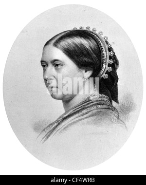 Königin Victoria 1819 1901 Monarch United Kingdom of Great Britain Ireland Kaiserin von Indien Prinzessin ihre königliche Majestät tiara Stockfoto