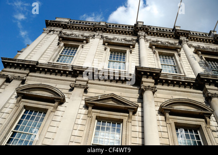 Außen die festlich bewirten des Hauses in Whitehall (1619), Inigo Jones Meisterwerk klassizistischer Architektur. Es gehört zu den Tannen Stockfoto